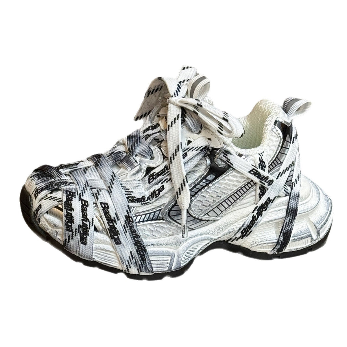 Children's Cute Spring Boys Side Velcro Dirty Mesh Running Children's Sports Shoes