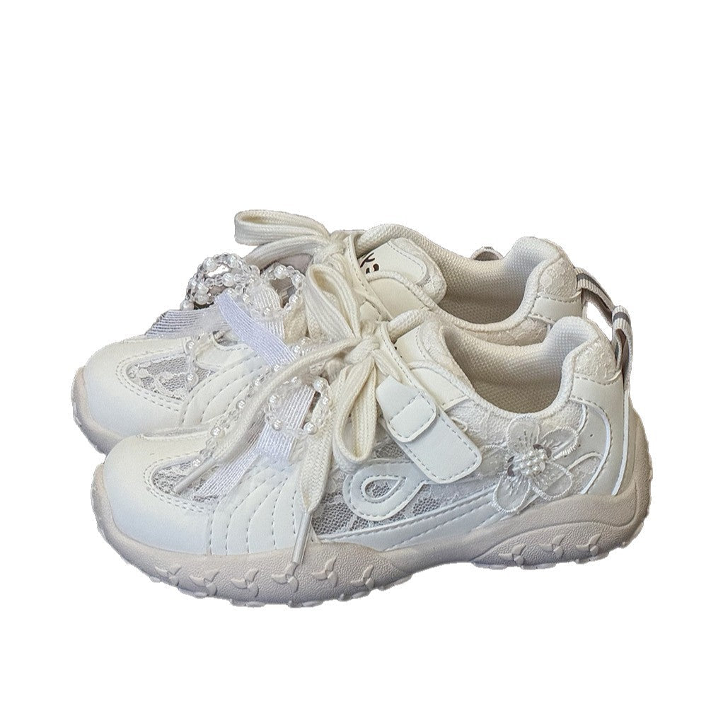 Children's Flower German Training Little Western Style Mesh Princess Children's Sports Shoes