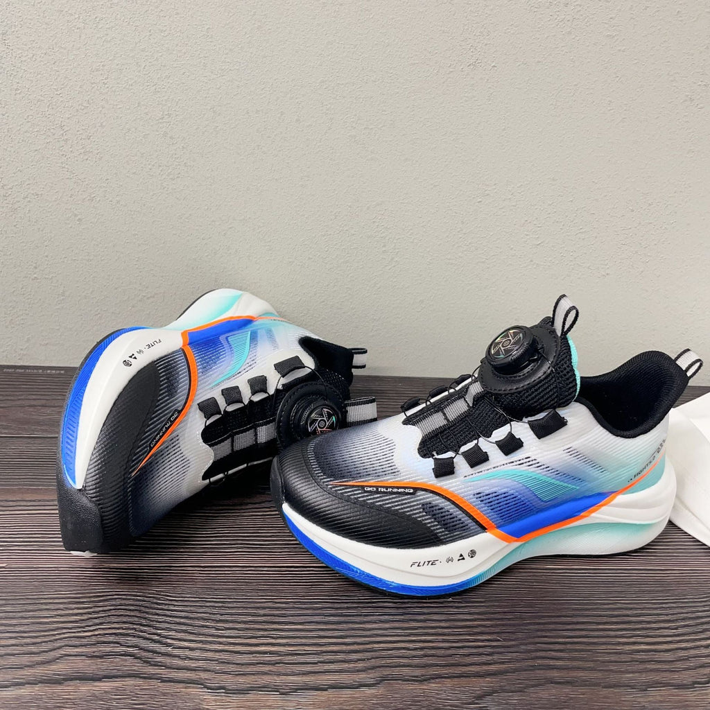 Children's Personalized Fashion Pattern Decorative Single Mesh Breathable Rotating Button Sneakers