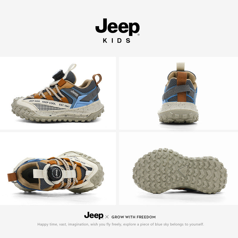 Children's Spring Boys Breathable Mesh Surface Outdoor Children's Sports Shoes