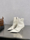 Bootie Pointed Stiletto Single Sexy Korean Heels
