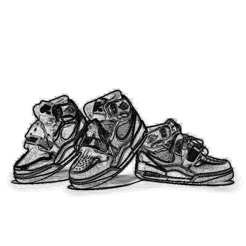 Children's Board Velcro Air Cushion Older Basketball Children's Sports Shoes