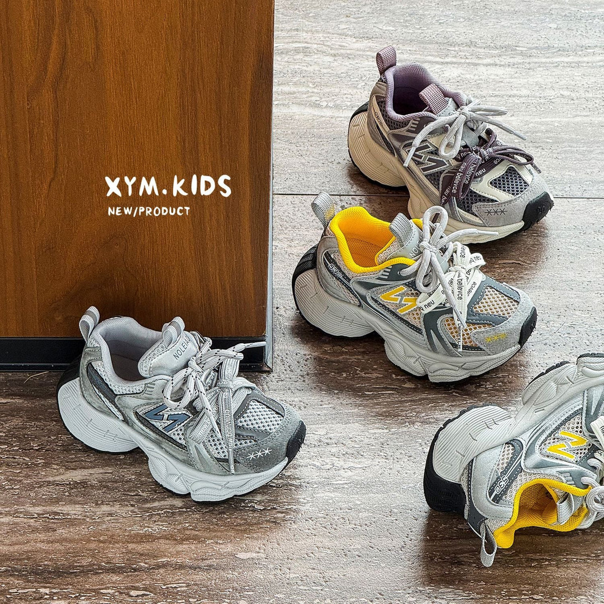Children's Fashion Trend Word Double Single Mesh Boys Children's Sports Shoes