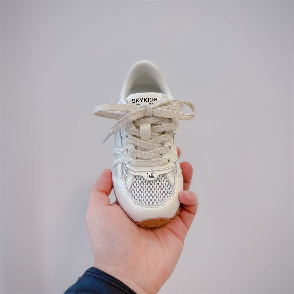 Children's Fashion Trendy Style Korean Single Mesh Children's Sports Shoes