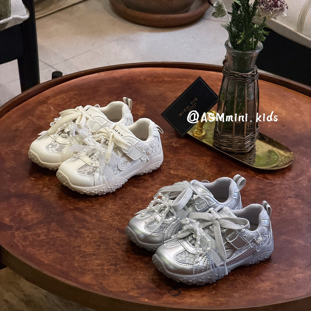 Children's Flower German Training Little Western Style Mesh Princess Children's Sports Shoes
