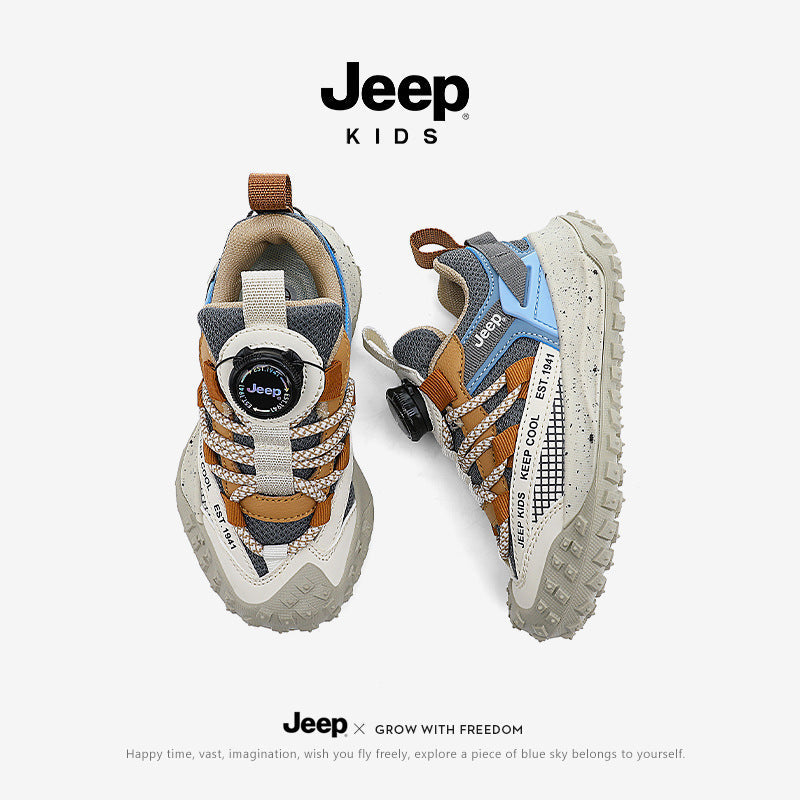 Children's Spring Boys Breathable Mesh Surface Outdoor Children's Sports Shoes