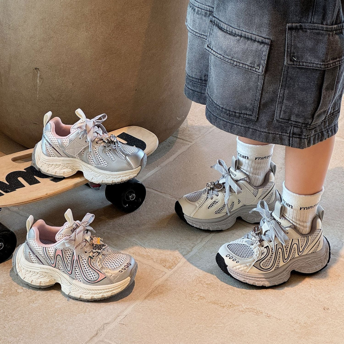 Children's Summer Single Mesh Boys Fashion Trend Lightweight Children's Sports Shoes