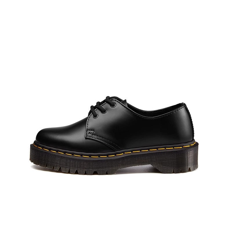 British Style Single-layer Thick Sole Increased Unisex Mary Women's Fashion Shoes