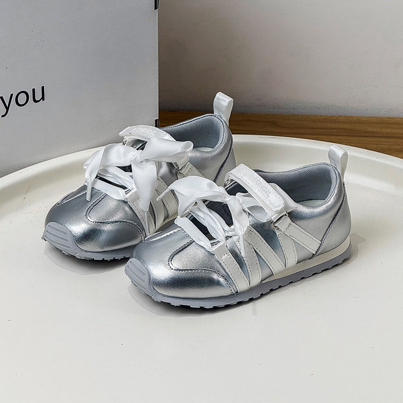 Children's Board Korean Princess Soft Bottom Low Top Children's Sports Shoes