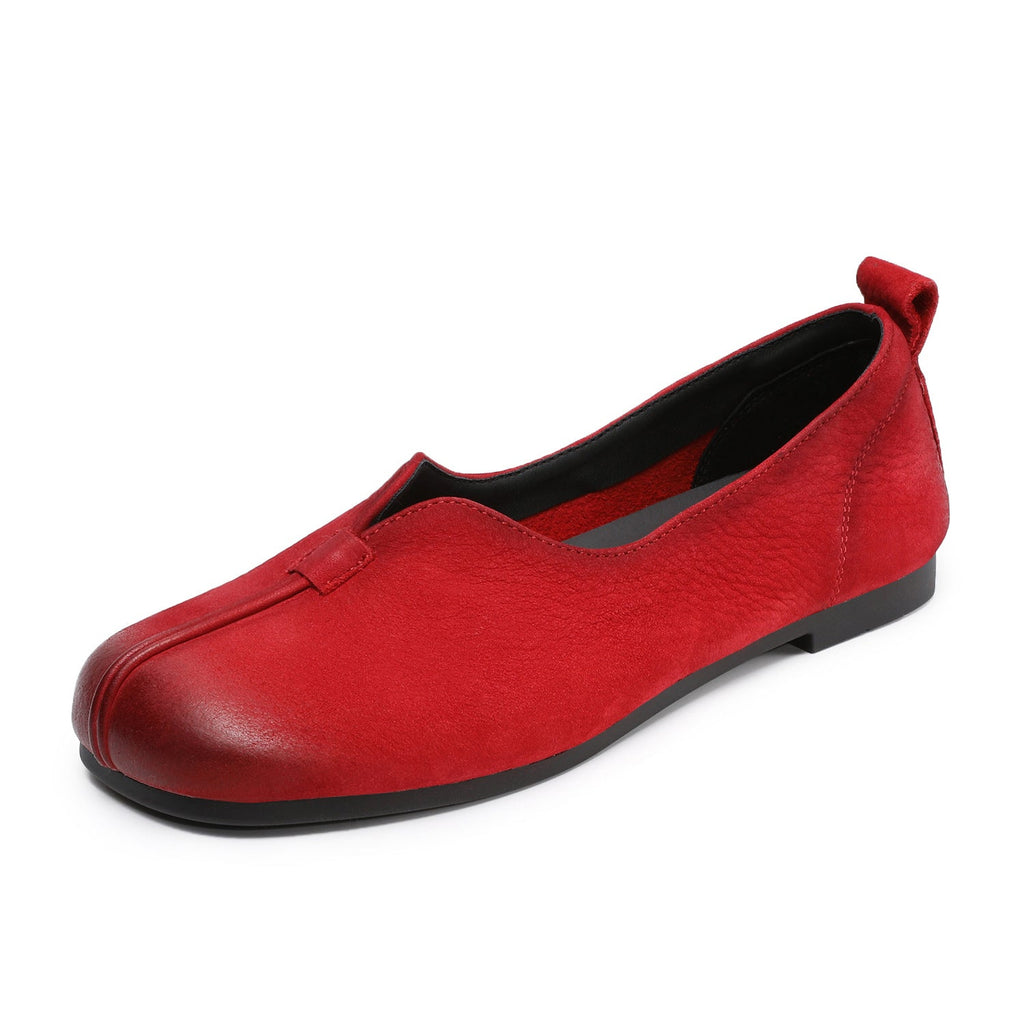 Comfortable Low-cut Mom Slip-on Soft Bottom Surface Ethnic Style Retro Women's Casual Shoes