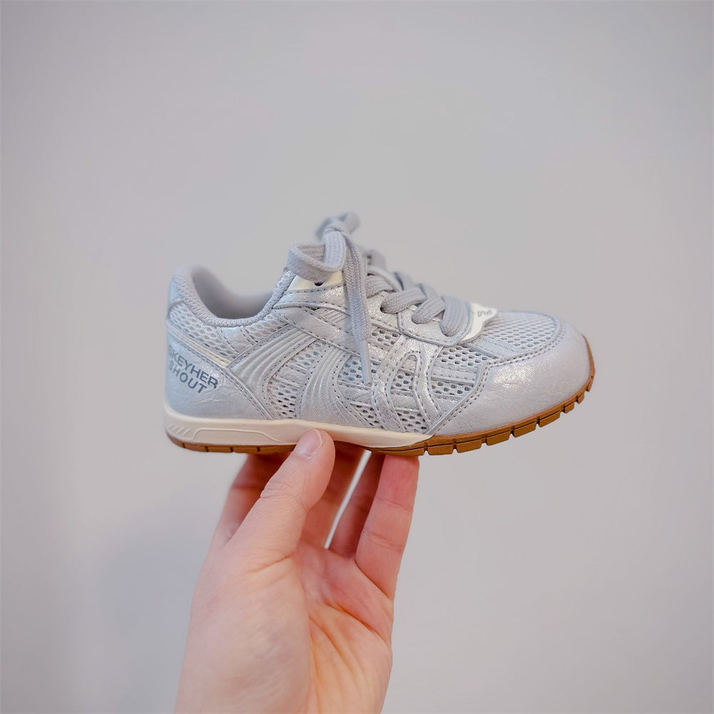 Children's Fashion Trendy Style Korean Single Mesh Children's Sports Shoes
