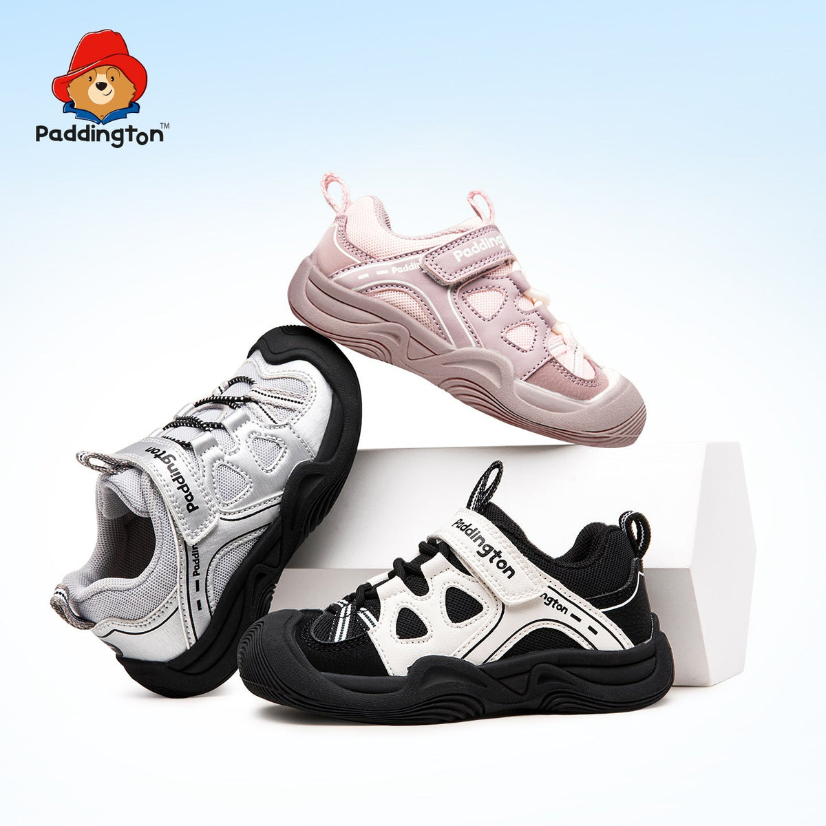 Children's Paddington Bear Breathable Velcro Boys Children's Sports Shoes