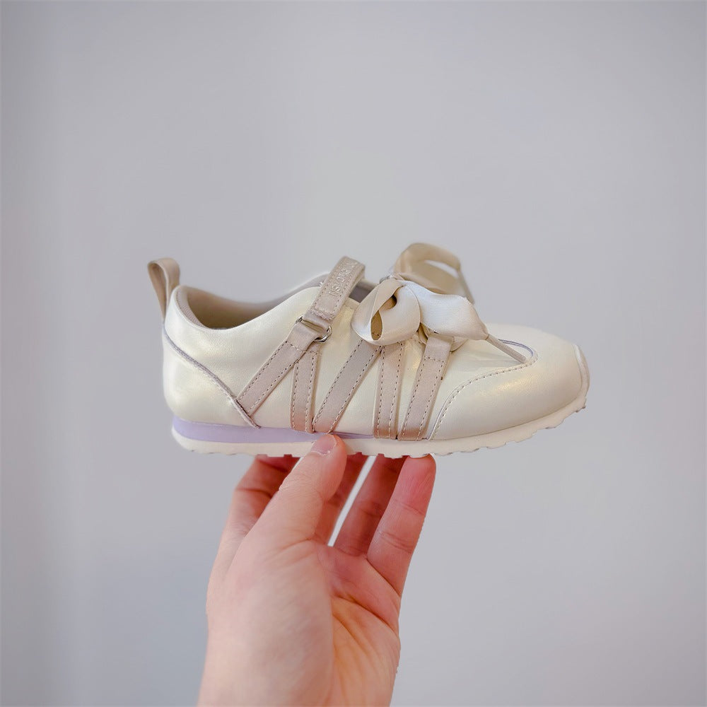Children's Little Sweet Bow Korean Style Fashionable German Casual Shoes