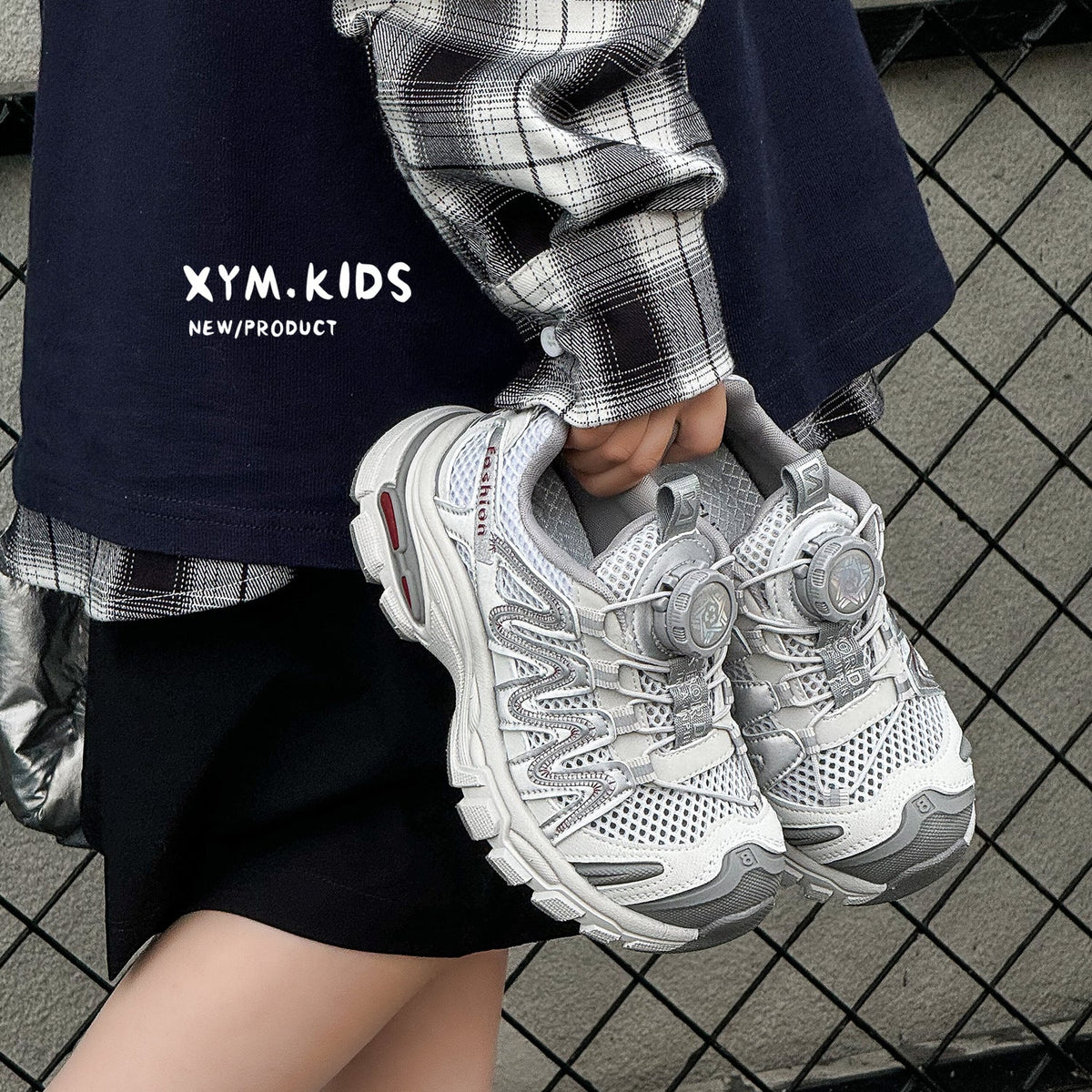 Children's Summer Mesh Rotating Buckle Boys Single Outdoor Children's Sports Shoes