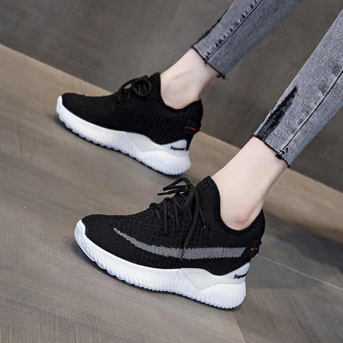 Attractive Women's Breathable Height Increasing Insole Women's Casual Shoes