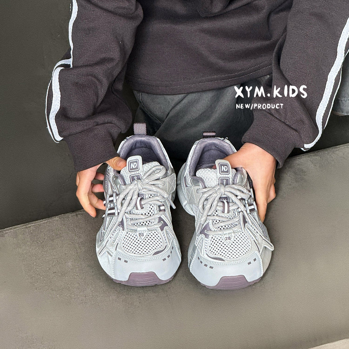 Children's Summer Korean Fashion Letters Single Mesh Breathable Boys Children's Sports Shoes