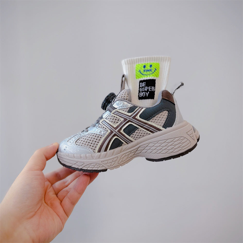 Children's Autumn Lightweight Comfortable Running Korean Fashion Knob Children's Sports Shoes