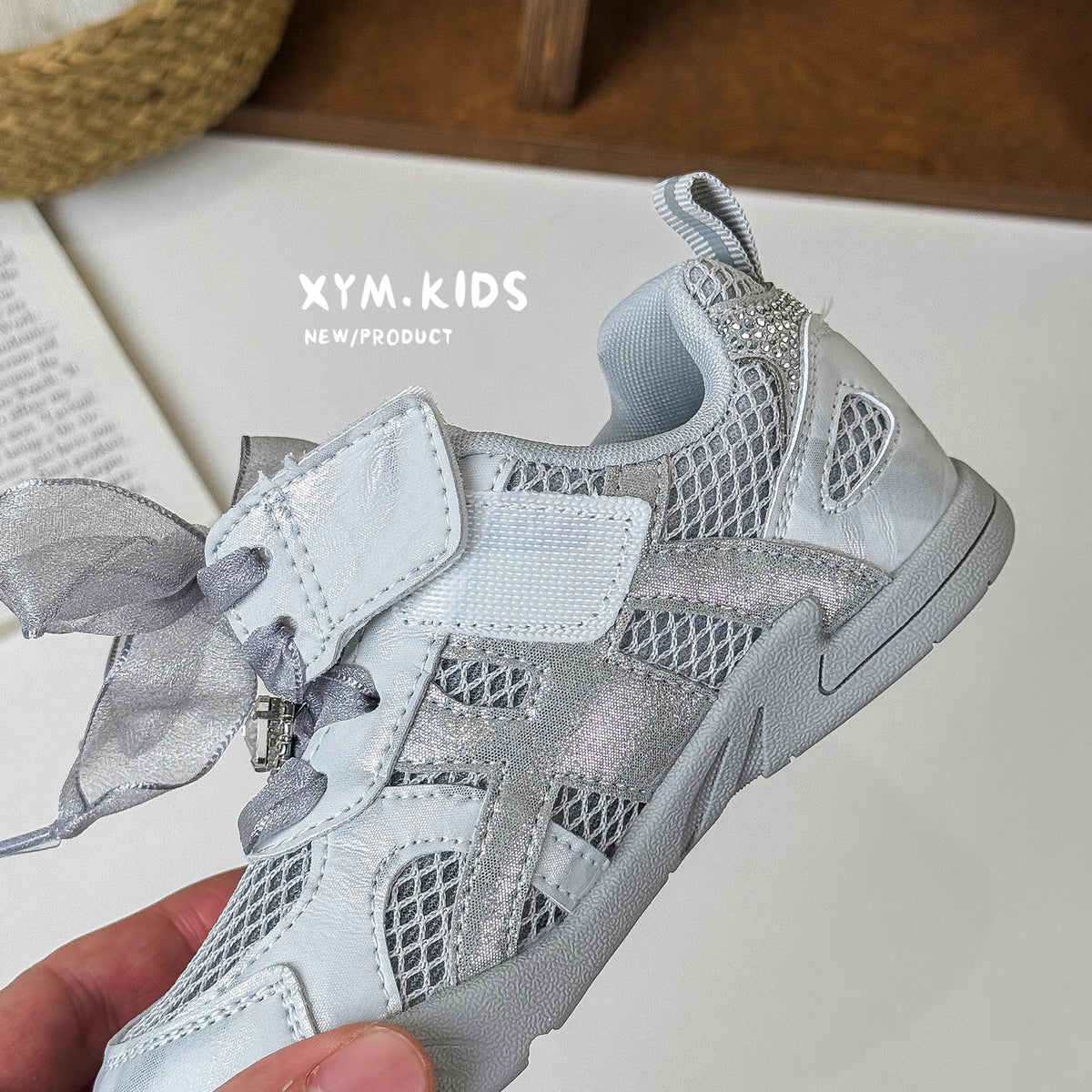 Children's Summer Korean Fashion Princess Style Mesh Children's Sports Shoes
