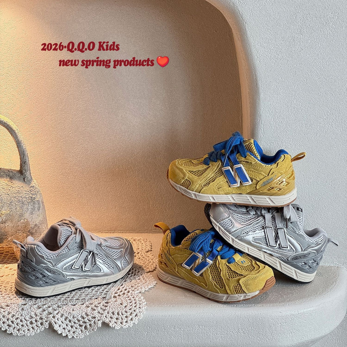 Children's Letters Single Mesh Korean Boys Breathable Children's Sports Shoes