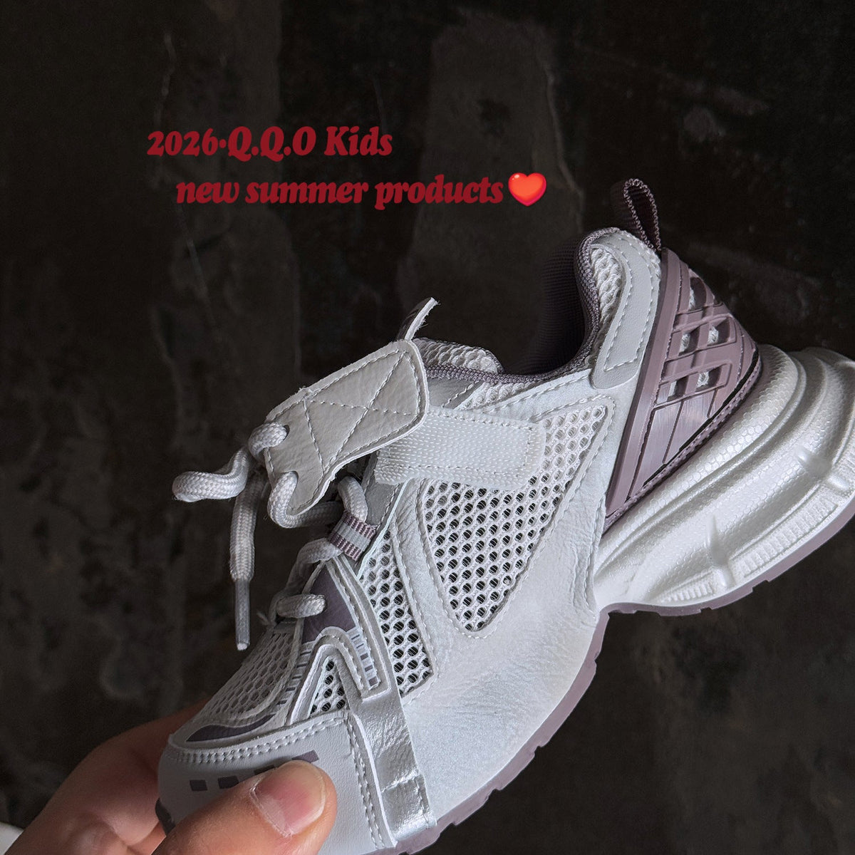 Children's Bottom Boys Fashionable Letters Breathable Single Mesh Children's Sports Shoes