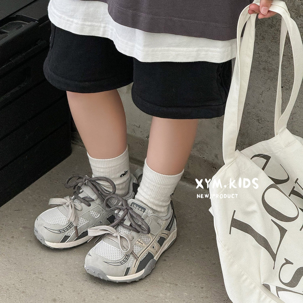 Children's Spring Fashion Trend Double Lace Mesh Casual Shoes