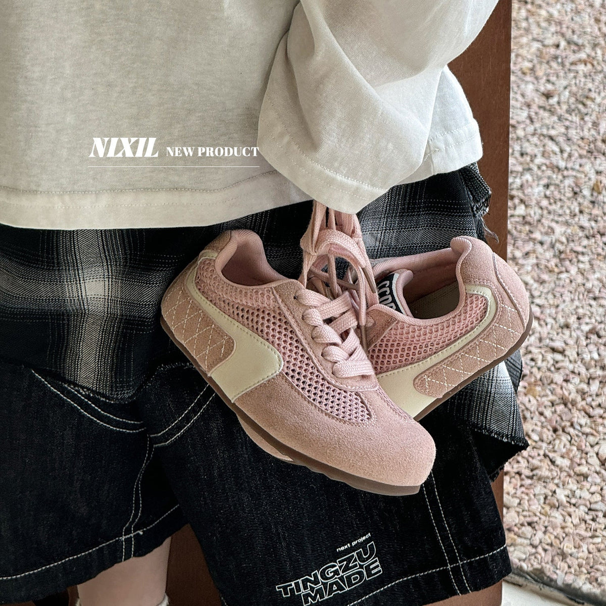 Children's Korean Style Fashionable Single Mesh Breathable Boys German Casual Shoes