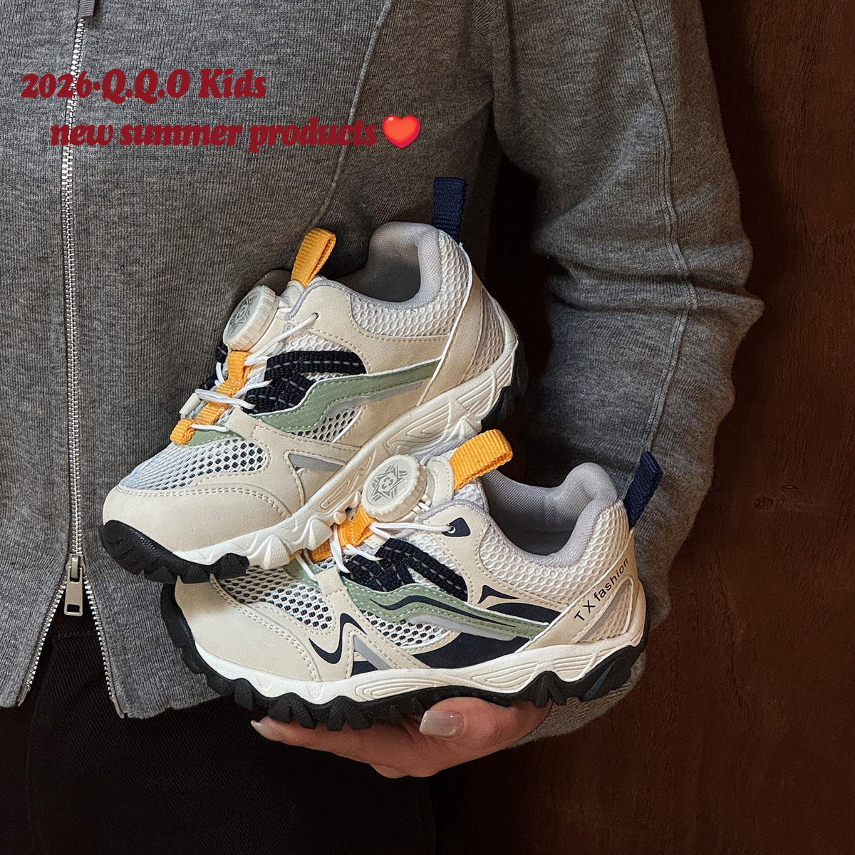 Children's Fashion Color Contrast Single Mesh Boys Children's Sports Shoes