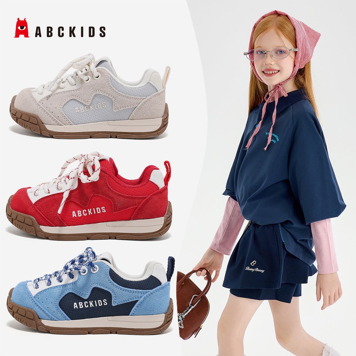 Children's Spring Fabric Vamp Breathable Hole Comfortable Children's Sports Shoes