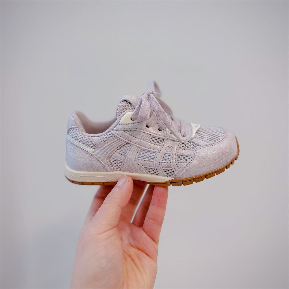 Children's Fashion Trendy Style Korean Single Mesh Children's Sports Shoes