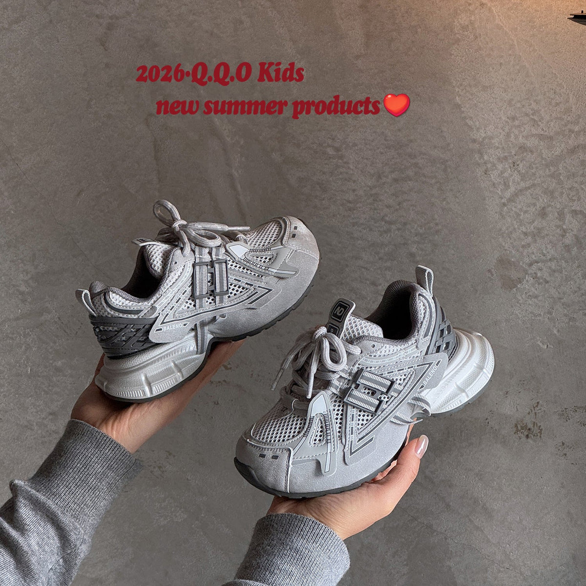 Children's Bottom Boys Fashionable Letters Breathable Single Mesh Children's Sports Shoes