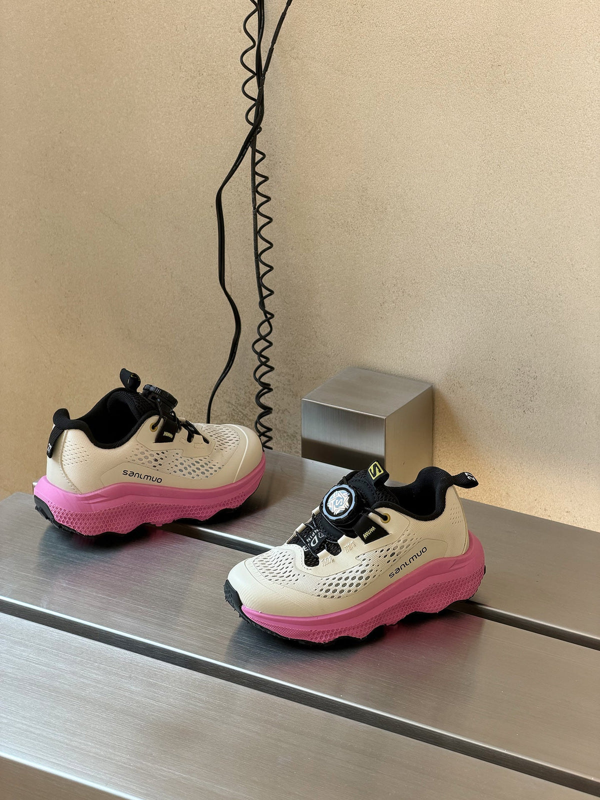 Children's Lightweight Breathable Boys Candy Color Jogging Children's Sports Shoes
