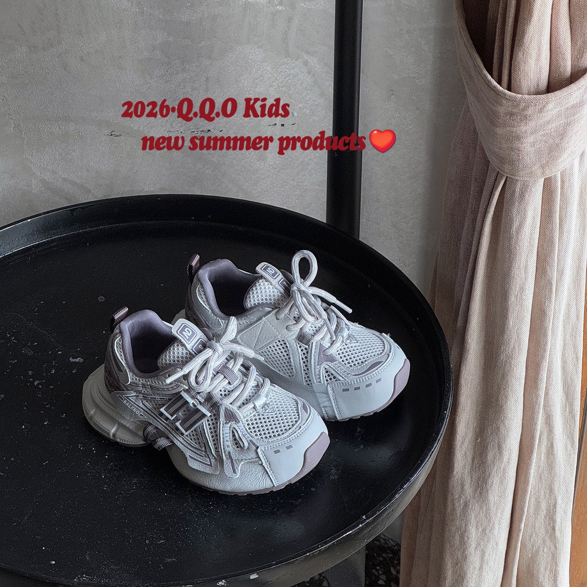Children's Bottom Boys Fashionable Letters Breathable Single Mesh Children's Sports Shoes