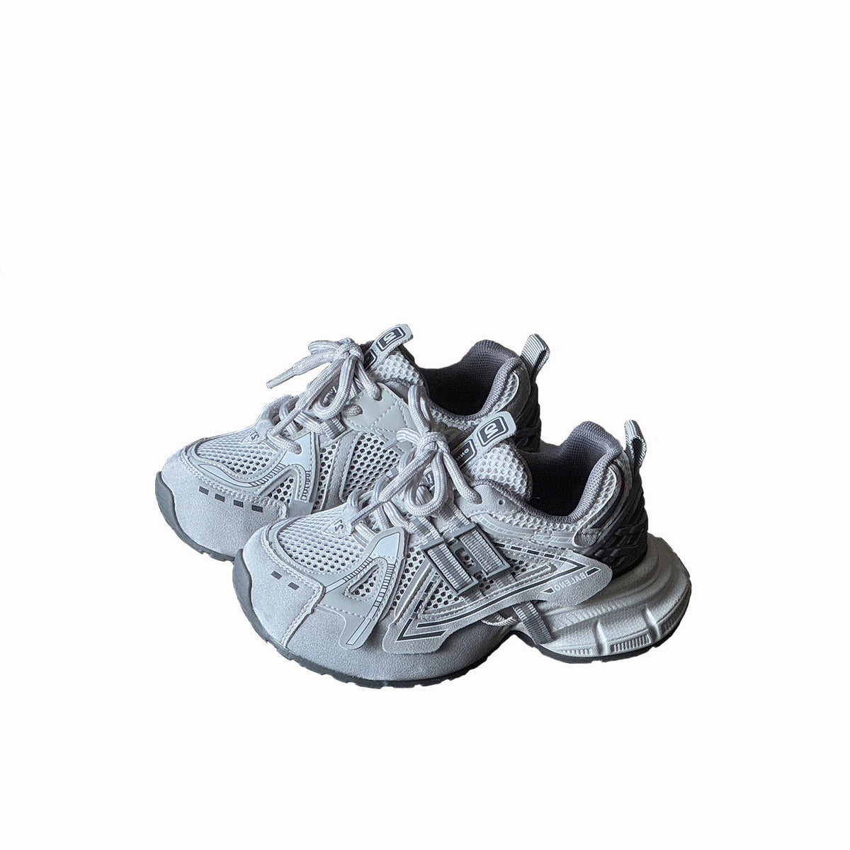 Children's Bottom Boys Fashionable Letters Breathable Single Mesh Children's Sports Shoes