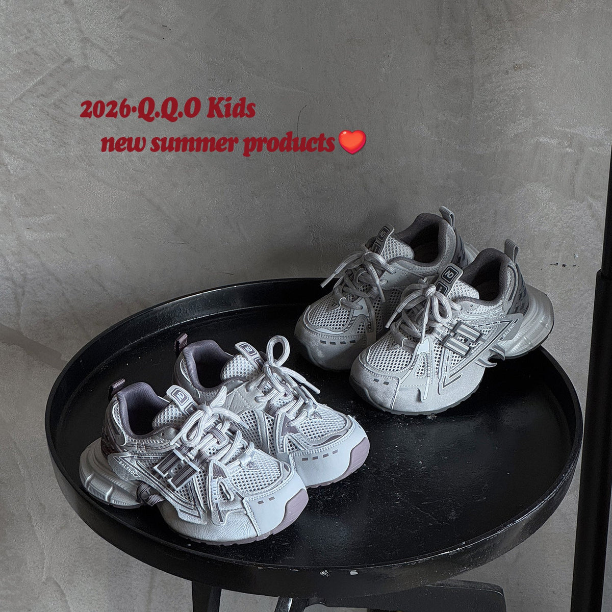 Children's Bottom Boys Fashionable Letters Breathable Single Mesh Children's Sports Shoes