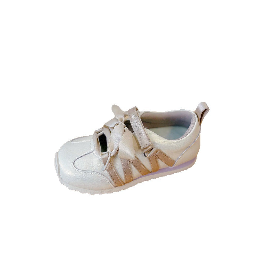 Children's Little Sweet Bow Korean Style Fashionable German Casual Shoes