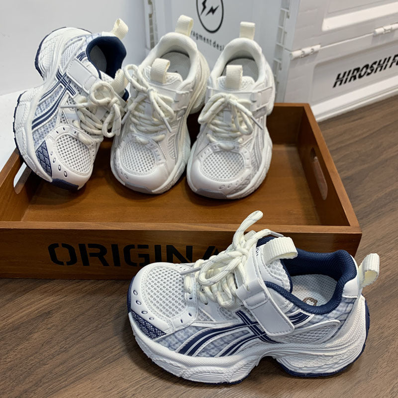 Children's Spring Boys Mesh Fashion Breathable Running Children's Sports Shoes