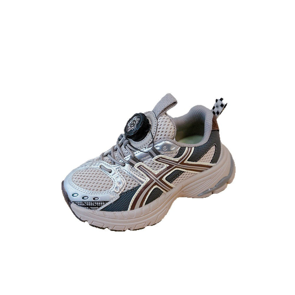 Children's Autumn Lightweight Comfortable Running Korean Fashion Knob Children's Sports Shoes