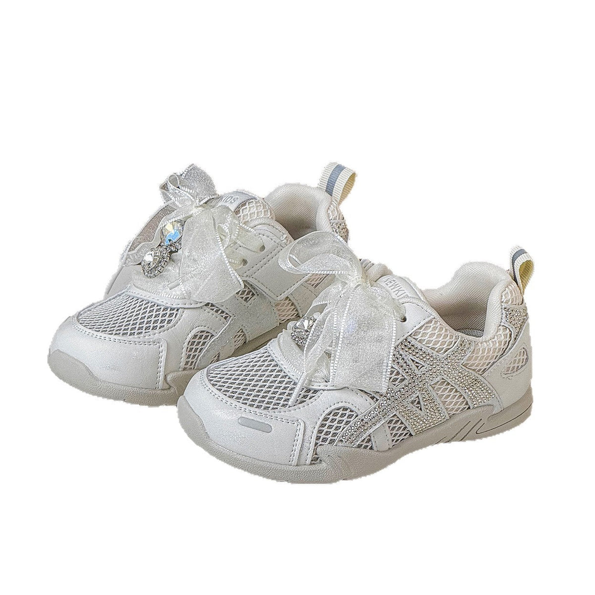 Children's Summer Korean Fashion Princess Style Mesh Children's Sports Shoes