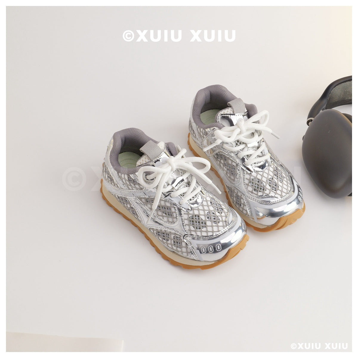 Children's Advanced Mesh Breathable Hidden Velcro Functional Children's Sports Shoes