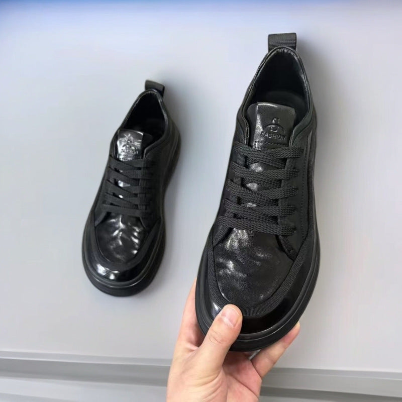 Classic Autumn Wild Mango Head Fashion Comfortable Men's Casual Leather Shoes
