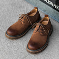 Attractive Durable Spring British Retro Suede Leather Shoes