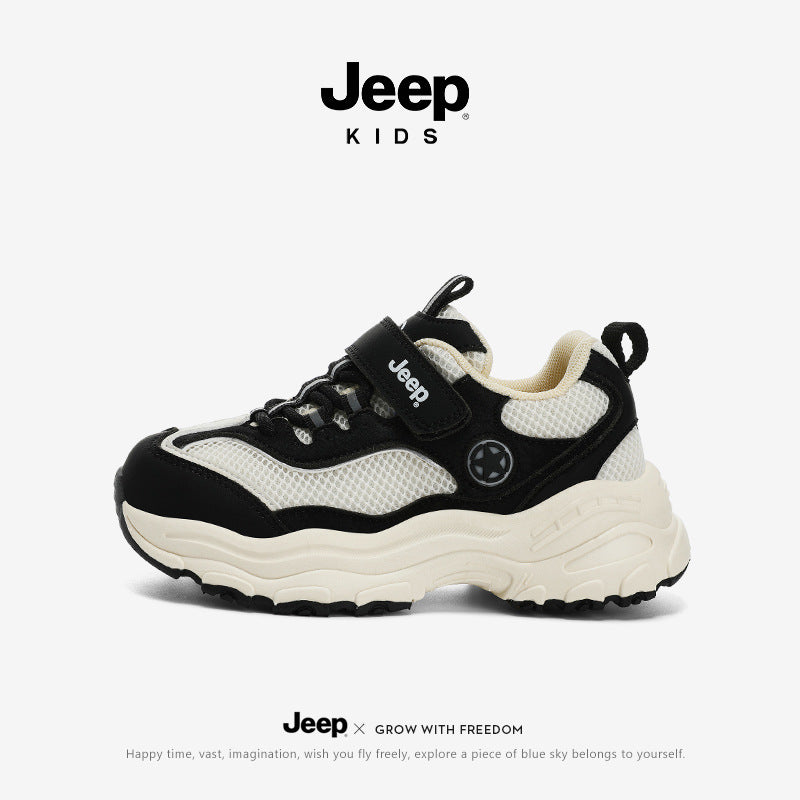 Children's Jeep Portable Outdoor Spring Breathable Clunky Children's Sports Shoes