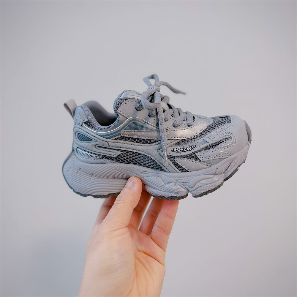 Children's Fashion Trendy Style Korean Single Mesh Breathable Casual Shoes