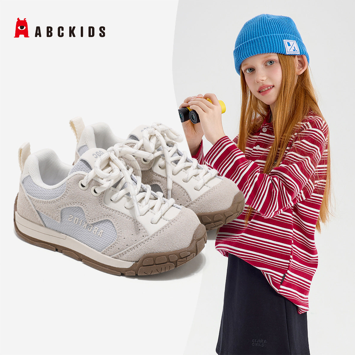 Children's Spring Fabric Vamp Breathable Hole Comfortable Children's Sports Shoes