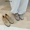 British Old Money Style Retro Slip-on Fashion Platform Low Lock Women's Casual Shoes
