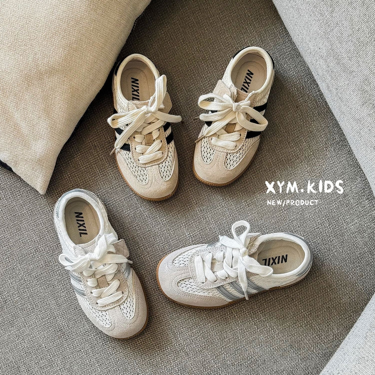 Children's Summer German Training Fashionable Single Mesh Breathable Boys Medium Casual Shoes